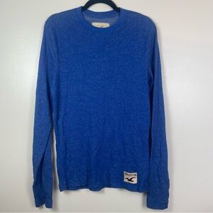 Hollister men's blue long-sleeve shirt